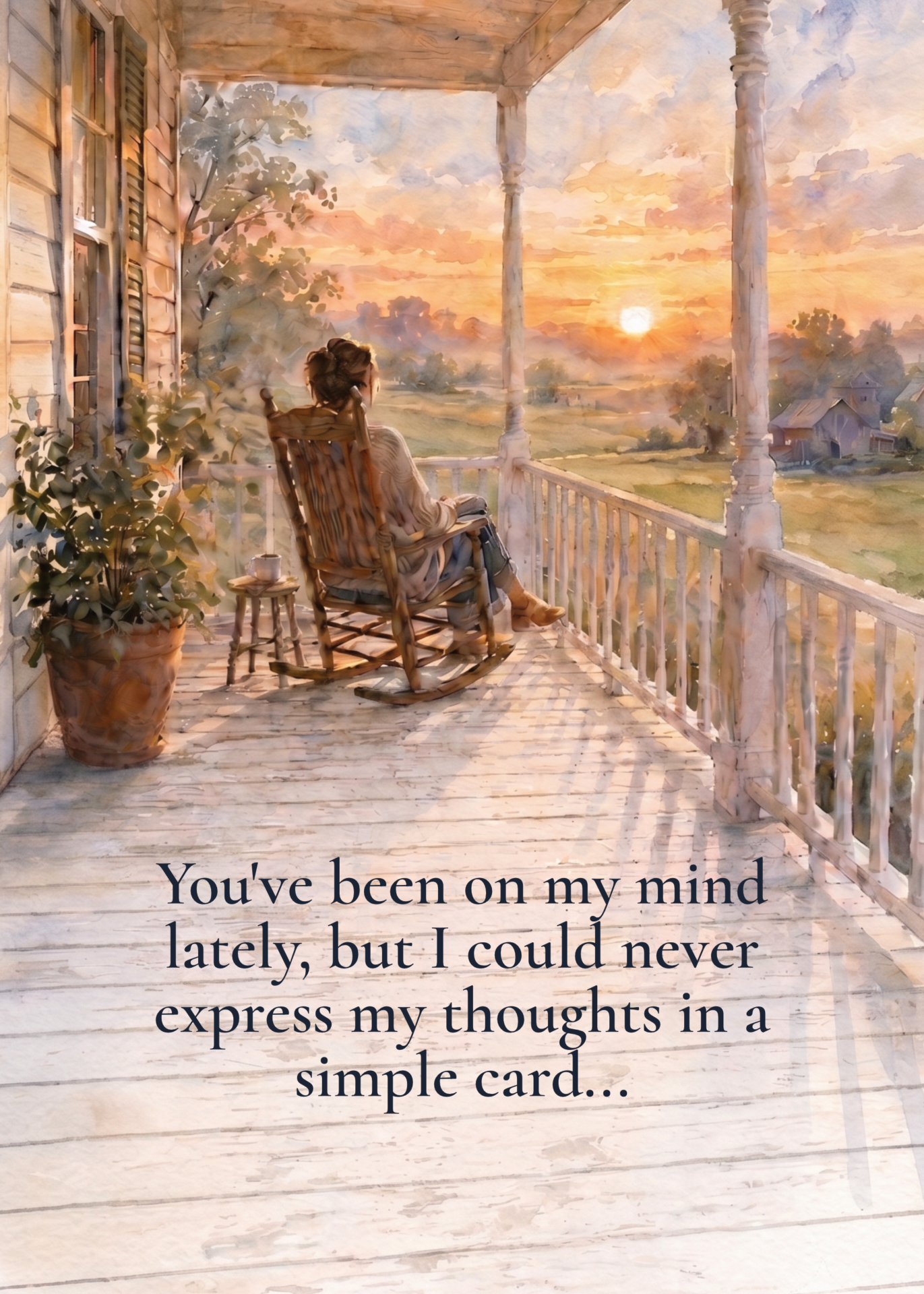 Pensive Sunrise front panel