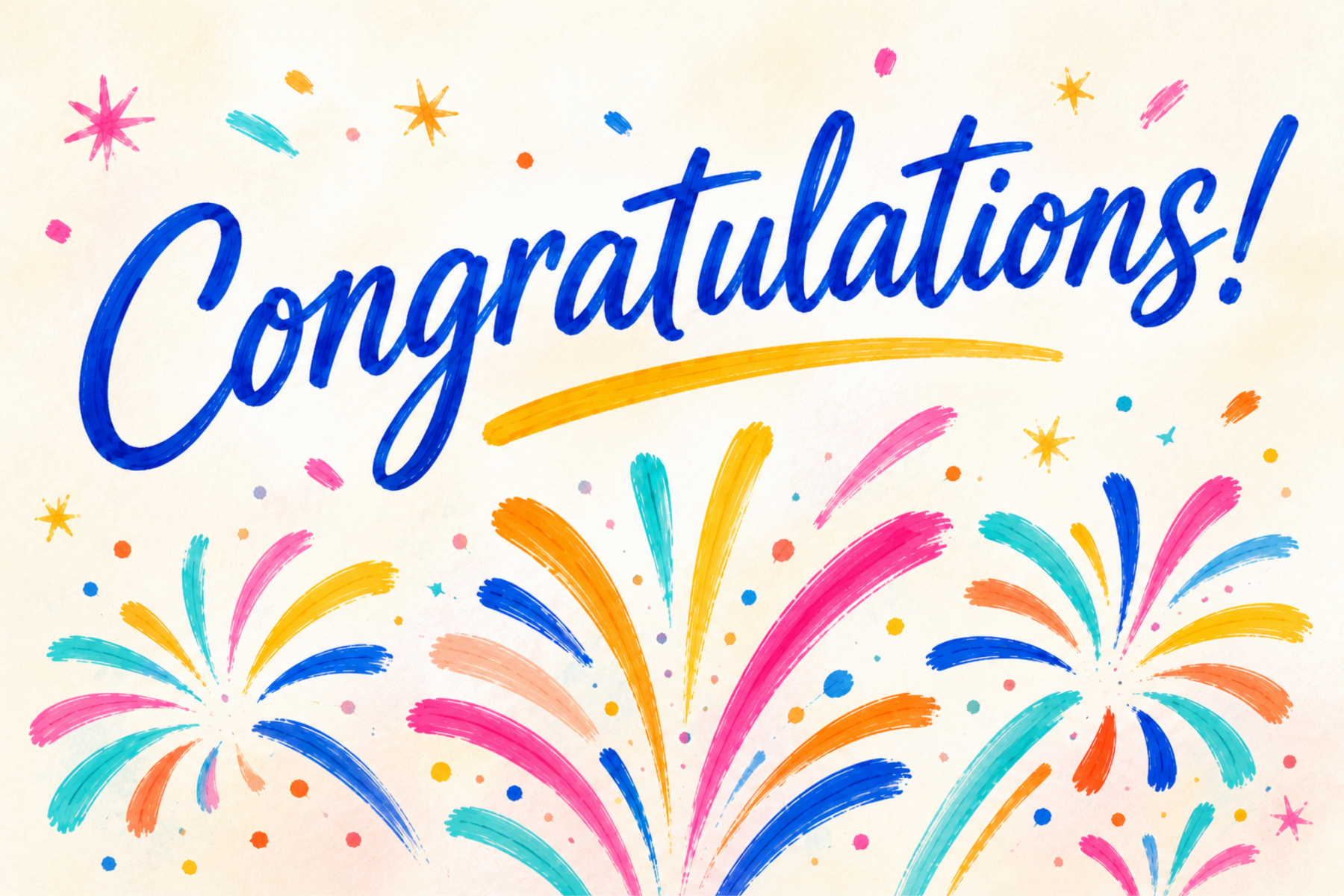 Congratulations Celebration front